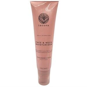 Lacuna Daily Hydration Face & Neck Moisturizer – 5 fl oz | Hyaluronic Acid + Pep